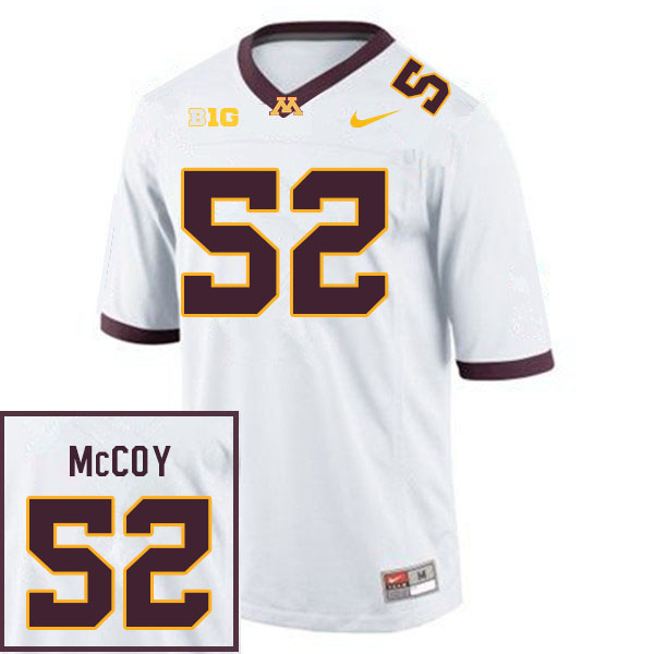 Men #52 Luther McCoy Minnesota Golden Gophers College Football Jerseys Sale-White